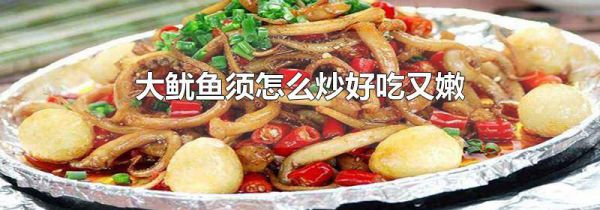 大鱿鱼须怎么炒好吃又嫩