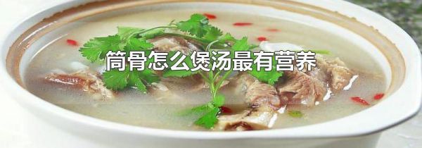 筒骨怎么煲汤最有营养