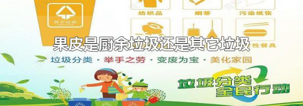 果皮是厨余垃圾还是其它垃圾