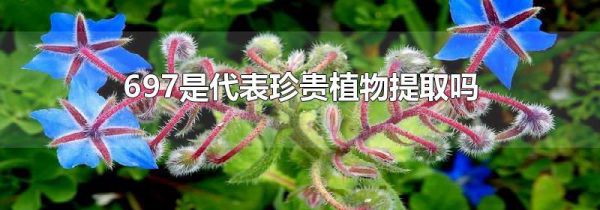 697是代表珍贵植物提取吗