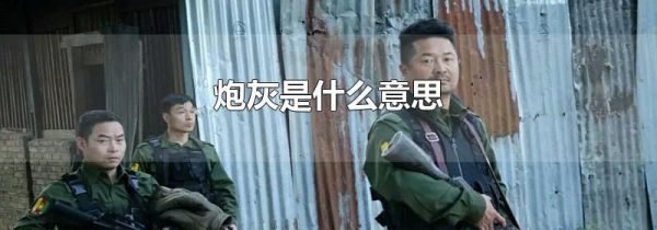 炮灰是什么意思