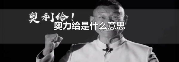 奥力给是什么意思