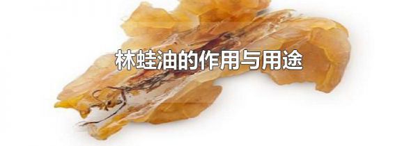 林蛙油的作用与用途