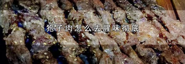 狍子肉怎么去腥味彻底