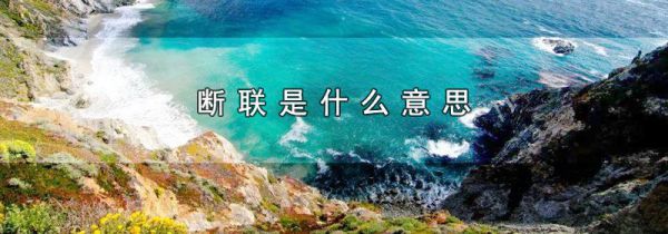 断联是什么意思