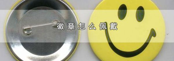 徽章怎么佩戴
