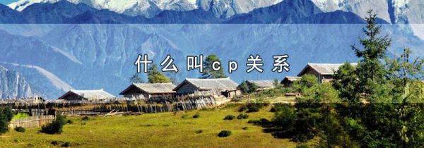 什么叫cp关系