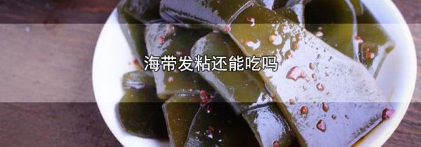 海带发粘还能吃吗