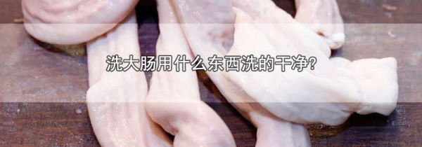 洗大肠用什么东西洗的干净?