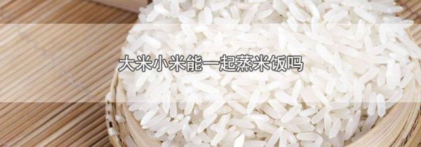 大米小米能一起蒸米饭吗