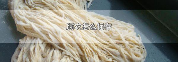肠衣怎么保存