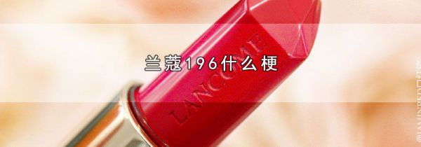 兰蔻196什么梗