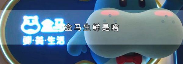 盒马生鲜是啥