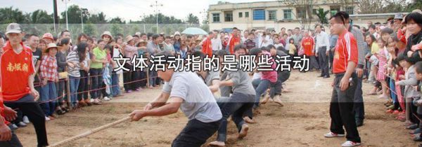文体活动指的是哪些活动