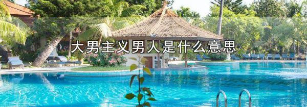 大男主义男人是什么意思