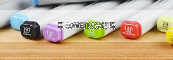 马克笔可以洗掉吗