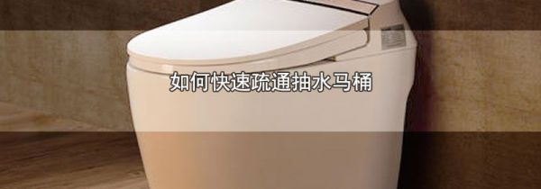 如何快速疏通抽水马桶