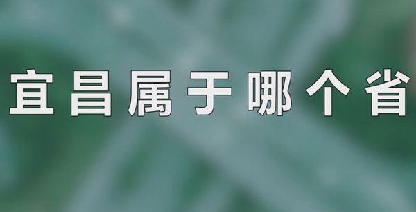 宜昌属于哪个省