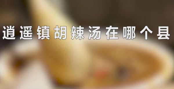 逍遥镇胡辣汤在哪个县