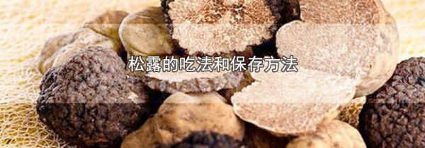 松露的吃法和保存方法