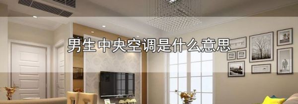 男生中央空调是什么意思