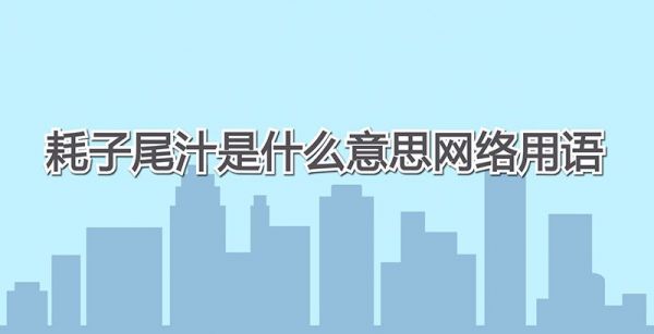 耗子尾汁是什么意思网络用语