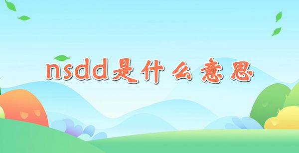 nsdd是什么意思