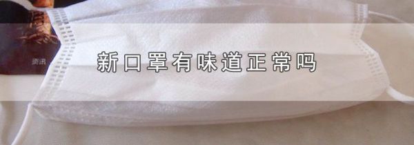 新口罩有味道正常吗