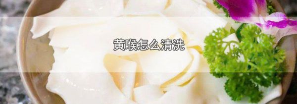 黄喉怎么清洗