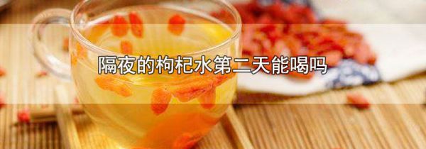 隔夜的枸杞水第二天能喝吗
