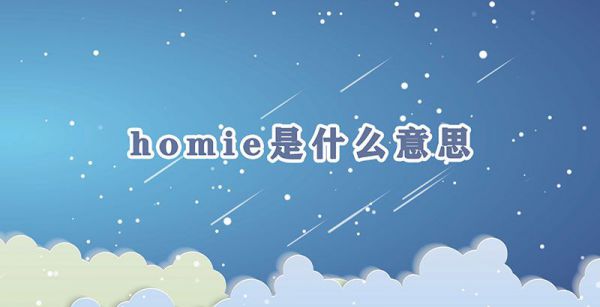 homie是什么意思