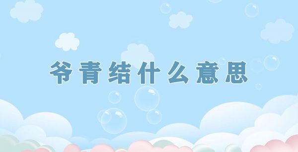 爷青结什么意思