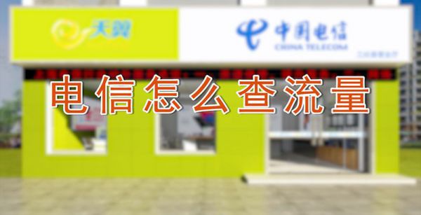 电信怎么查流量