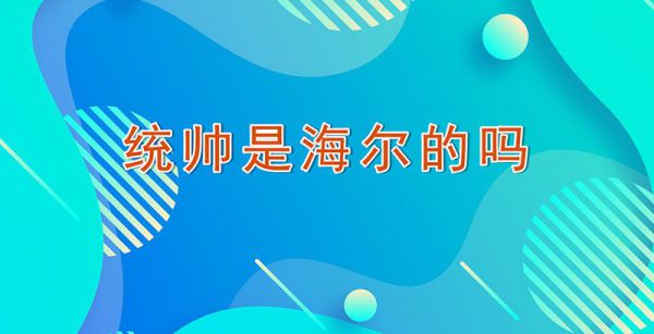 统帅是海尔的吗