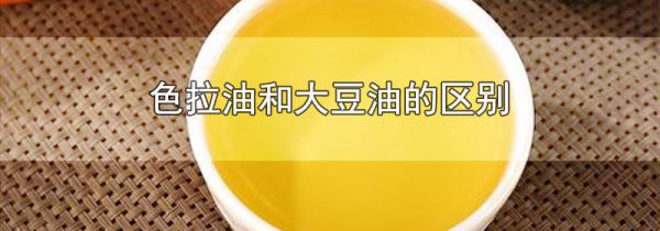 色拉油和大豆油的区别