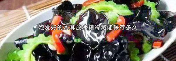 泡发好的木耳放冰箱冷藏能保存多久