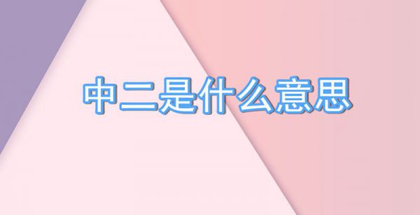 中二是什么意思