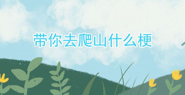 带你去爬山什么梗