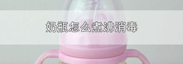 奶瓶怎么煮沸消毒
