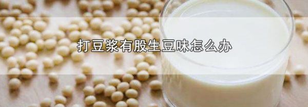 打豆浆有股生豆味怎么办