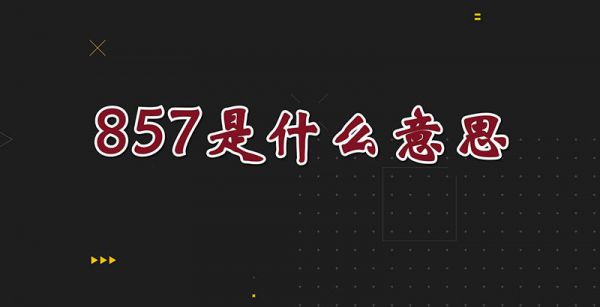 857是什么意思