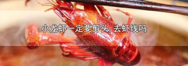 小龙虾一定要剪头,去虾线吗