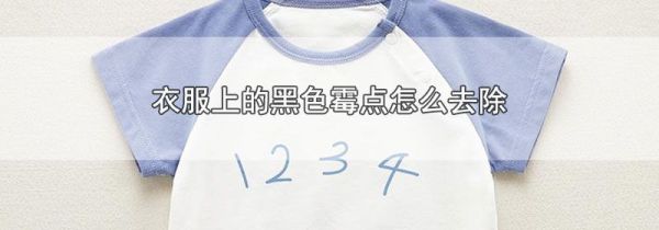 衣服上的黑色霉点怎么去除
