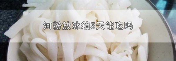 河粉放冰箱5天能吃吗