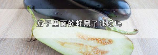 茄子里面的籽黑了能吃吗