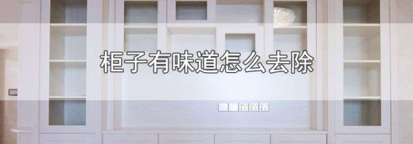 柜子有味道怎么去除