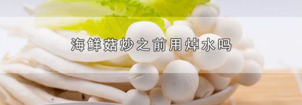 海鲜菇炒之前用焯水吗