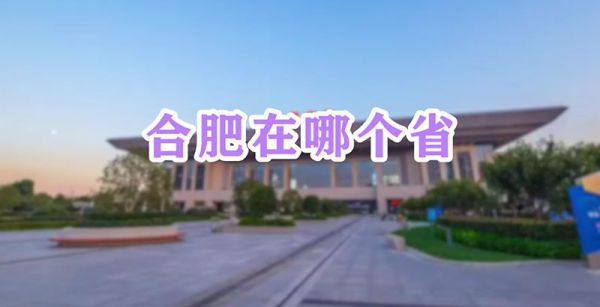合肥在哪个省