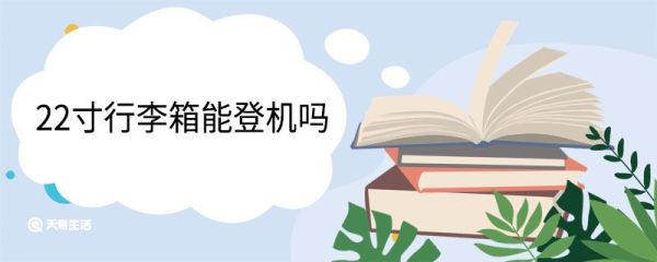 22寸行李箱能登机吗 22寸行李箱登机过安检会不会开箱