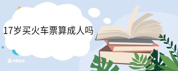 17岁买火车票算成人吗 17岁火车票可以买学生票吗
